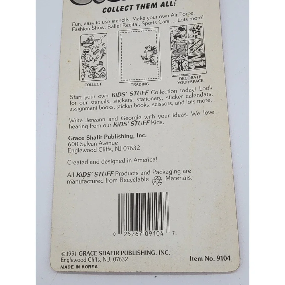 Vintage 90s Kids Stuff Stickers 3 Packs Military Fighter Jets Helicopters 9104